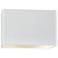 Ambiance 8" High Gloss White Ceramic Closed ADA Wall Sconce