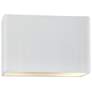 Ambiance 8" High Gloss White Closed ADA Outdoor Wall Sconce
