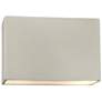 Ambiance 8" High Matte White Wide Rectangle ADA Wall Sconce