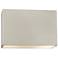 Ambiance 8" High Matte White Wide Rectangle ADA Wall Sconce