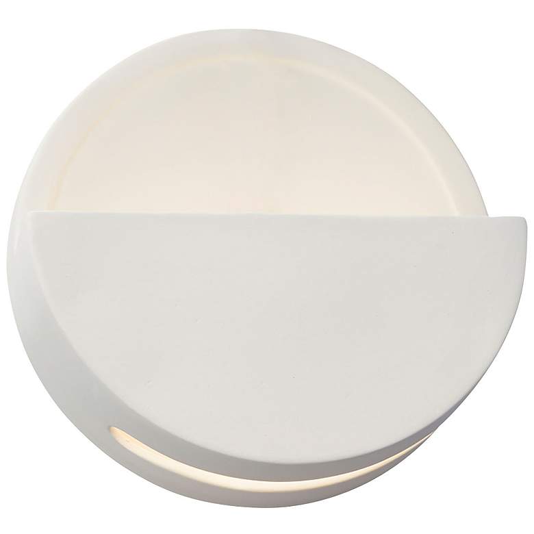 Image 1 Ambiance 8" High Open Top Bisque Dome LED Wall Sconce