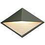 Ambiance 8" High Pewter Green Diamond LED ADA Wall Sconce