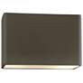 Ambiance 8" High Pewter Green Wide Rectangle ADA Wall Sconce