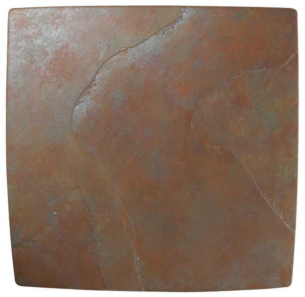 Ambiance 8" High Tierra Red Slate Square ADA Wall Sconce