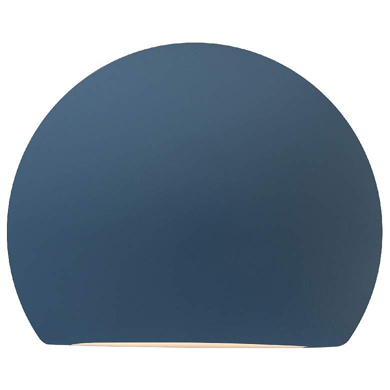 Image 1 Ambiance 8" Midnight Sky/Matte White Globe ADA Outdoor LED Wall Sconce