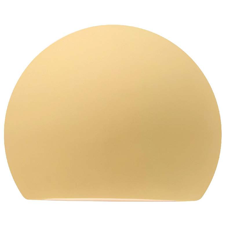Image 1 Ambiance 8" Muted Yellow Globe ADA Outdoor LED Wall Sconce
