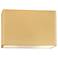Ambiance 8" Open Muted Yellow Large Rectangle Wide ADA Outdoor LED Sco