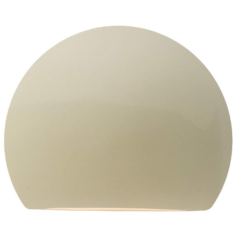 Image 1 Ambiance 8" Vanilla Gloss Globe ADA Outdoor LED Wall Sconce