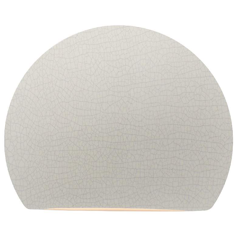 Image 1 Ambiance 8" White Crackle Globe ADA Outdoor LED Wall Sconce