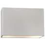 Ambiance 8"H Bisque Wide Rectangle Closed ADA Outdoor Sconce