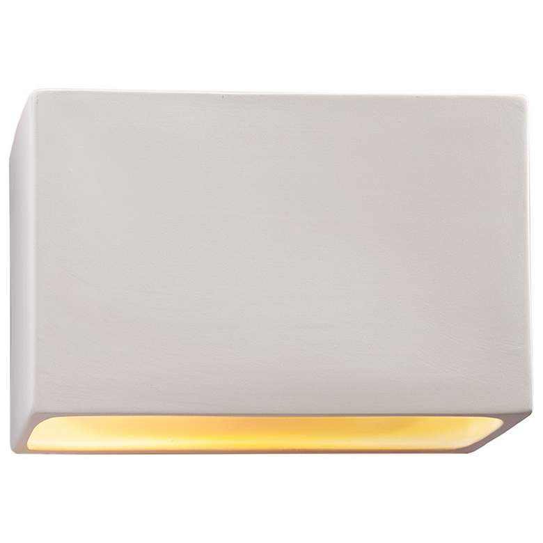 Image 1 Ambiance 8 inchH Bisque Wide Rectangle Closed ADA Wall Sconce