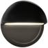 Ambiance 8"H Black White Dome Closed Top LED ADA Wall Sconce