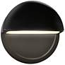 Ambiance 8"H Black White Dome Closed Top LED ADA Wall Sconce