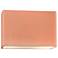 Ambiance 8"H Blush Wide Rectangle Closed ADA Outdoor Sconce