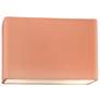 Ambiance 8"H Blush Wide Rectangle Closed Top ADA Wall Sconce