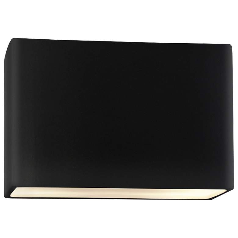 Image 1 Ambiance 8"H Carbon Wide Rectangle LED ADA Outdoor Sconce