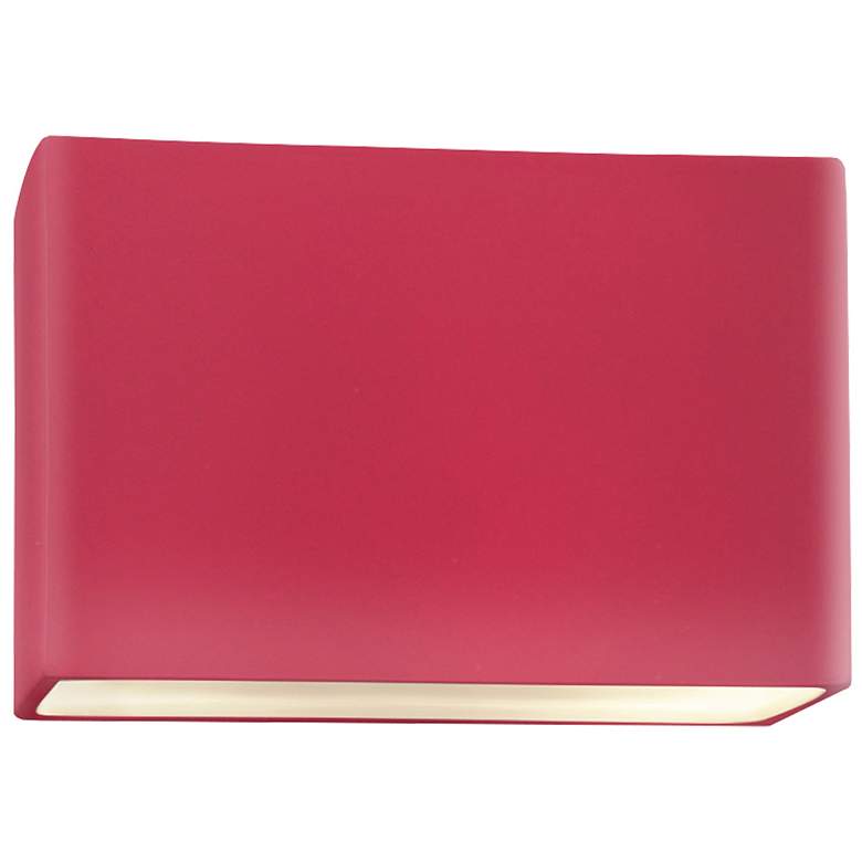 Image 1 Ambiance 8"H Cerise Wide Rectangle Closed ADA Outdoor Sconce