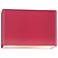 Ambiance 8"H Cerise Wide Rectangle Closed ADA Wall Sconce