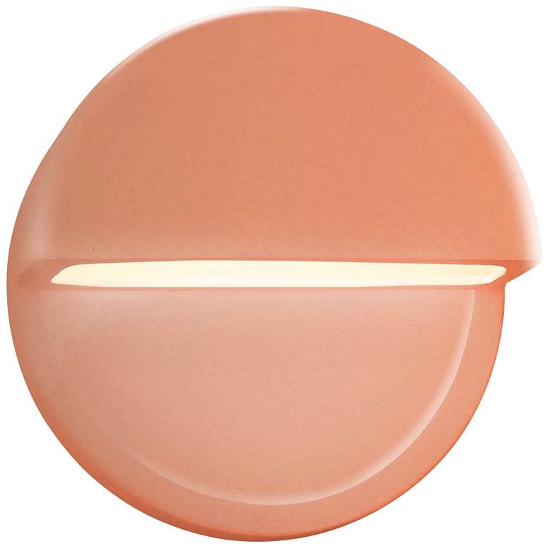 Image 1 Ambiance 8 inchH Gloss Blush Dome Closed Top LED ADA Wall Sconce