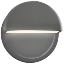 Ambiance 8&quot;H Gray Dome Closed LED ADA Outdoor Wall Sconce