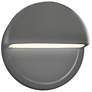 Ambiance 8"H Gray Dome Closed LED ADA Outdoor Wall Sconce