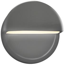 Ambiance 8"H Gray Dome Closed LED ADA Outdoor Wall Sconce Ambiance 8"H Gray Dome Closed LED ADA Outdoor Wall Sconce