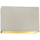 Ambiance 8"H Matte White Gold LED ADA Outdoor Wall Sconce