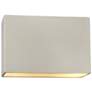 Ambiance 8"H Matte White Wide Rectangle Closed ADA Sconce