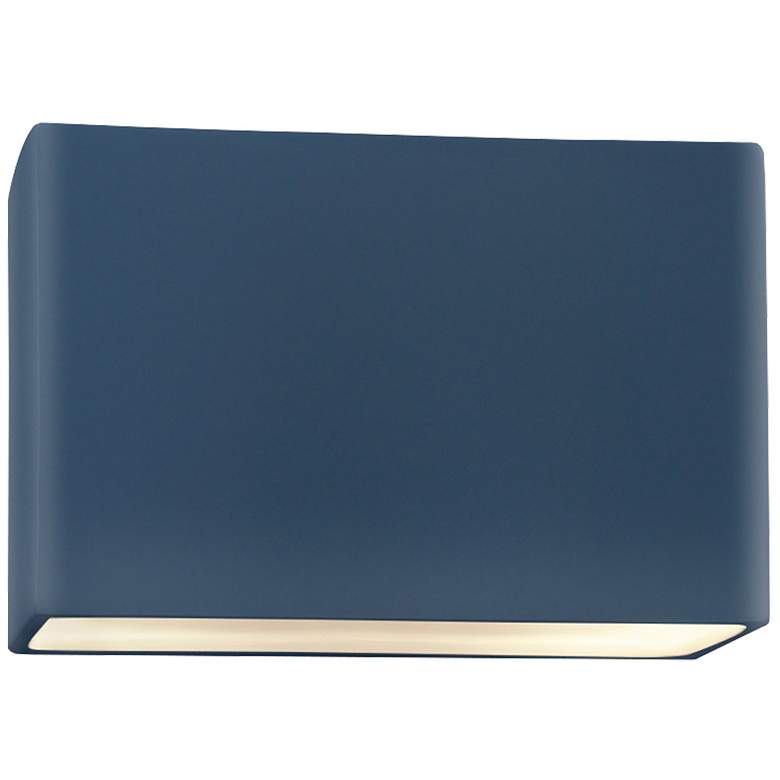 Image 1 Ambiance 8 inchH Midnight Sky White Wide Rectangle ADA Sconce