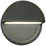 Ambiance 8"H Pewter Green Dome Closed LED ADA Wall Sconce