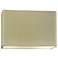Ambiance 8"H Vanilla Wide Rectangle Closed ADA Wall Sconce