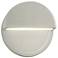 Ambiance 8"H White Crackle Dome Closed LED ADA Wall Sconce