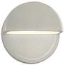 Ambiance 8"H White Crackle Dome LED ADA Outdoor Wall Sconce