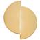 Ambiance 9.25" Muted Yellow Offset Circle ADA LED Wall Sconce