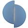 Ambiance 9.25" Sky Blue Offset Circle ADA LED Wall Sconce