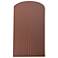 Ambiance 9.5" Canyon Clay Small Cylinder Pleated ADA Outdoor LED Sconc