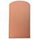 Ambiance 9.5" Gloss Blush Small Pleated Cylinder ADA Wall Sconce