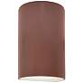 Ambiance 9.5" High Canyon Clay Small Cylinder Closed Top LED Wall Scon