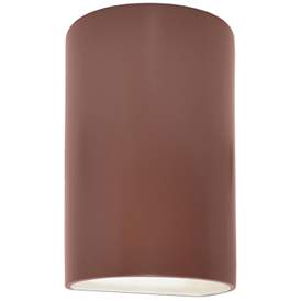 Image1 of Ambiance 9.5" High Canyon Clay Small Cylinder LED Wall Sconce
