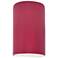 Ambiance 9.5" High Cerise Small Cylinder Closed Top Wall Sconce