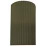 Ambiance 9.5" Matte Green Small Pleated Cylinder ADA Wall Sconce