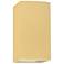 Ambiance 9.5" Open Muted Yellow Small Rectangle Outdoor Wall Sconce