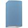 Ambiance 9.5" Open Sky Blue Small Rectangle Wall Sconce