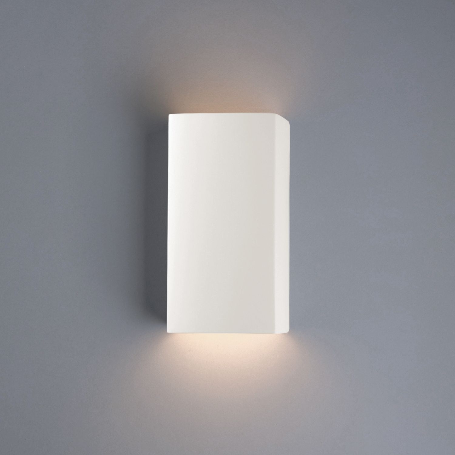 Ambiance 9.5"H Bisque Rectangle Wall Sconce