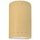 Ambiance 9.5"H Closed Top Yellow Small Cylinder w/ Perfs Outdoor LED S