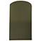 Ambiance 9.5"H Matte Green Small Pleated Cylinder ADA LED Wall Sconce