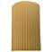 Ambiance 9.5"H Muted Yellow Small Pleated Cylinder ADA LED Wall Sconce