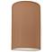 Ambiance 9.5"H Open Adobe Small Cylinder Outdoor LED Wall Sconce