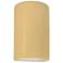 Ambiance 9.5"H Open Muted Yellow Small Cylinder LED Wall Sconce