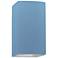 Ambiance 9.5"H Open Sky Blue Small Rectangle LED Wall Sconce